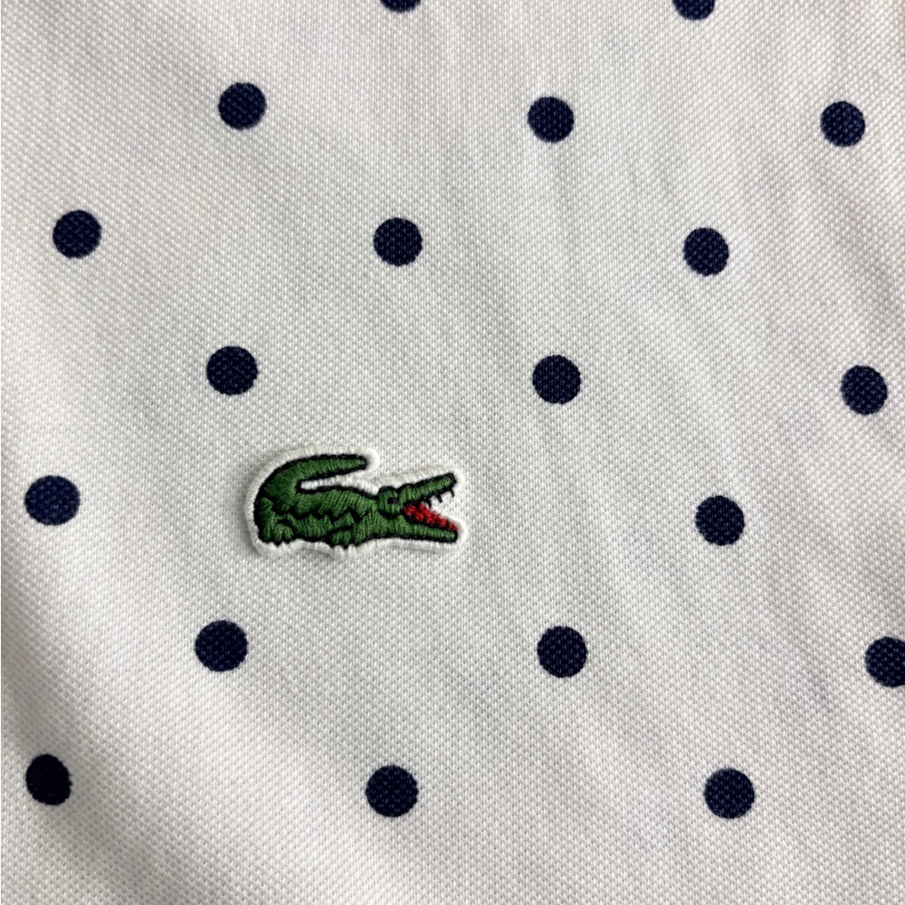 Lacoste Polo with navy blue Dots - Picture 4 of 5